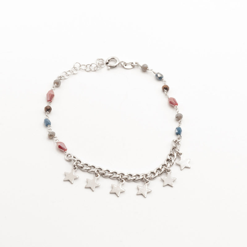 Bracciale Con Stelle E Cristalli Colorati - MoreJewels.It