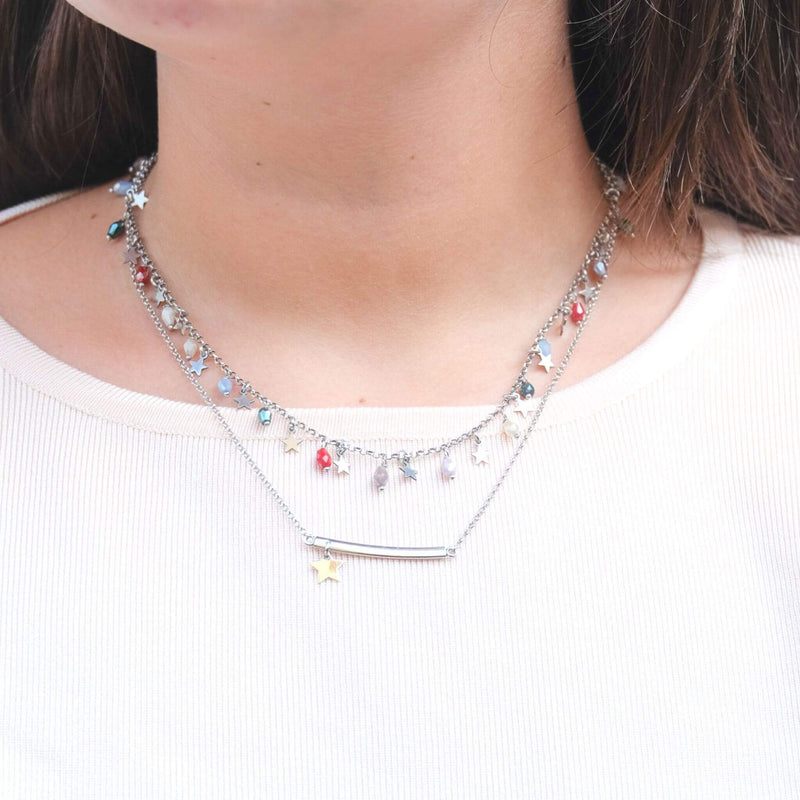 Collana Geometrica Con Stella - MoreJewels.It