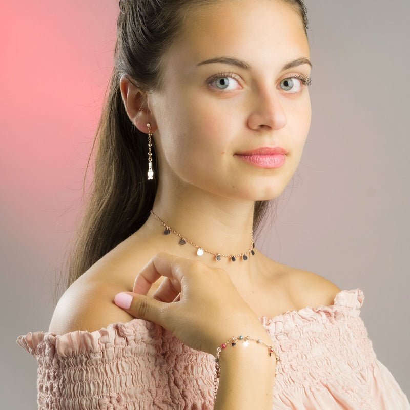 Collana Girocollo Con Cuori - MoreJewels.It