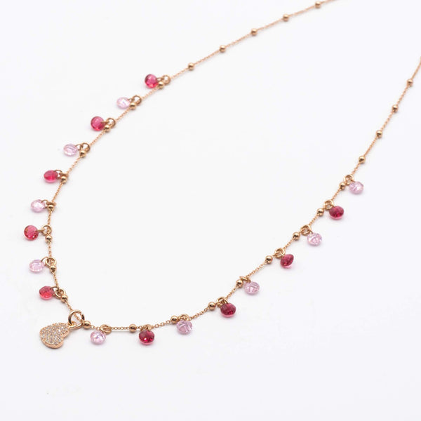 Collana Cristalli Rosè - MoreJewels.It